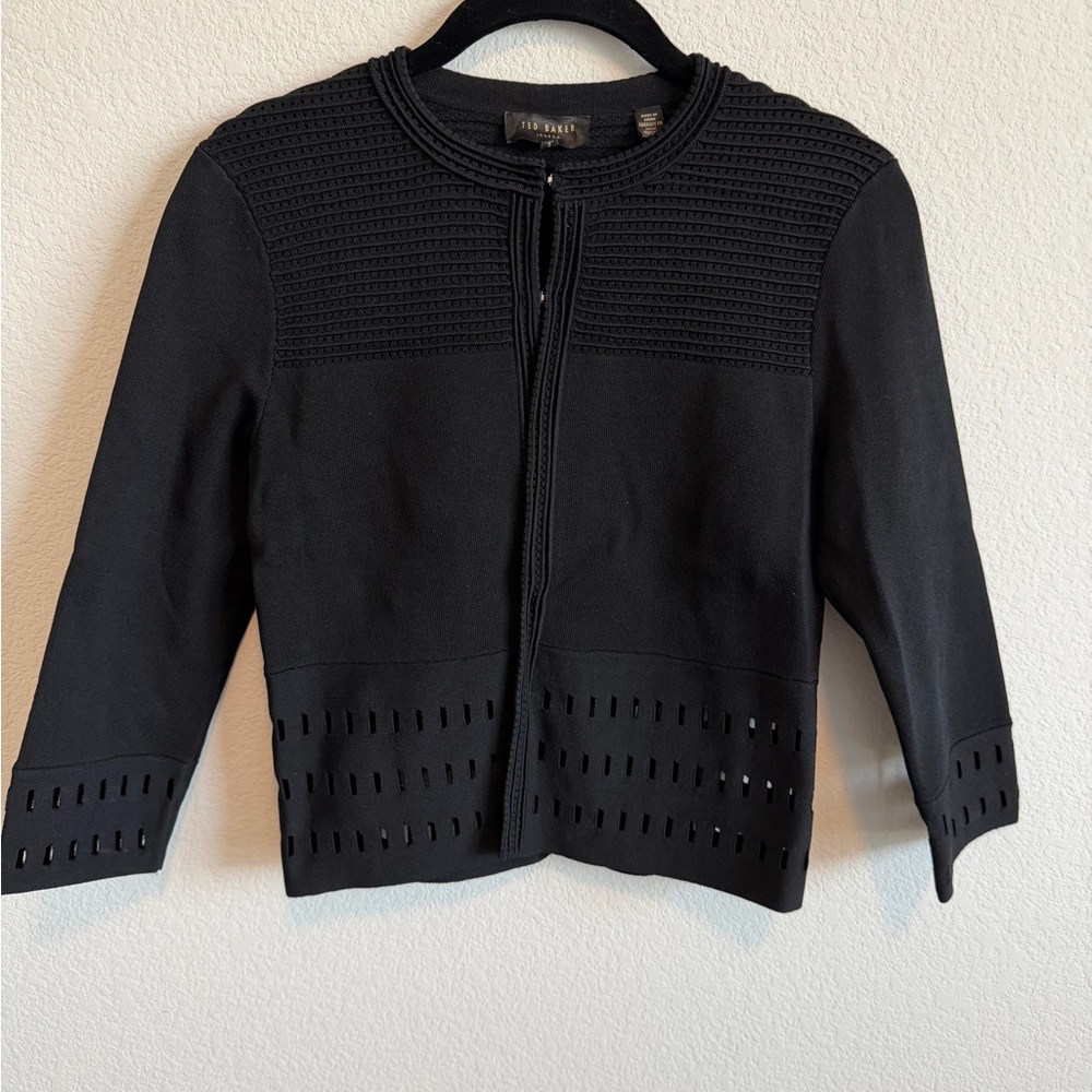 Ted Baker Black Cardigan Sweater